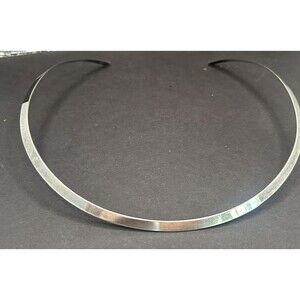 James Avery Retired 925 Sterling Silver Collet Neck Collar Wire Choker Necklace